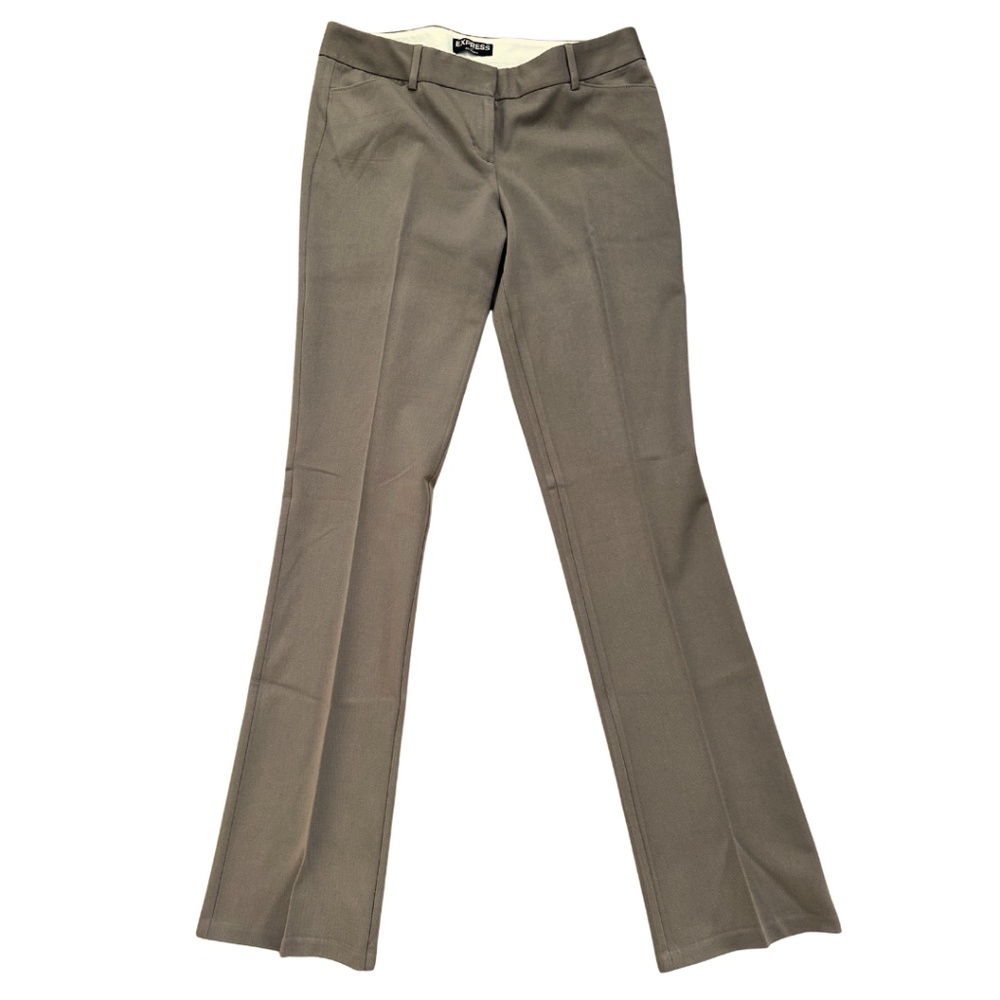 Express Brown Columnist Trousers | Size 8 Long